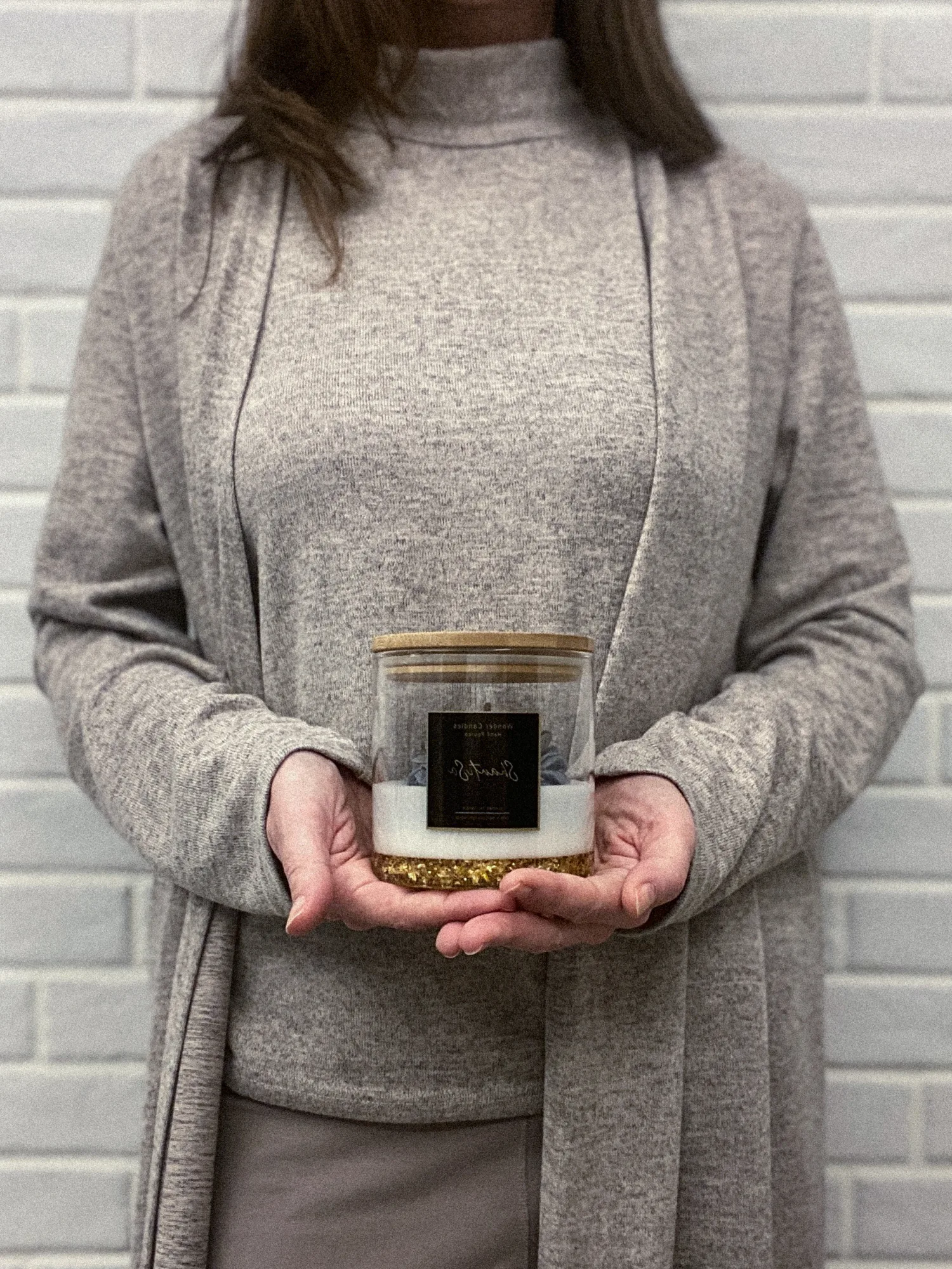 ShantiSa Candle with Silk Scarf, 450 ml