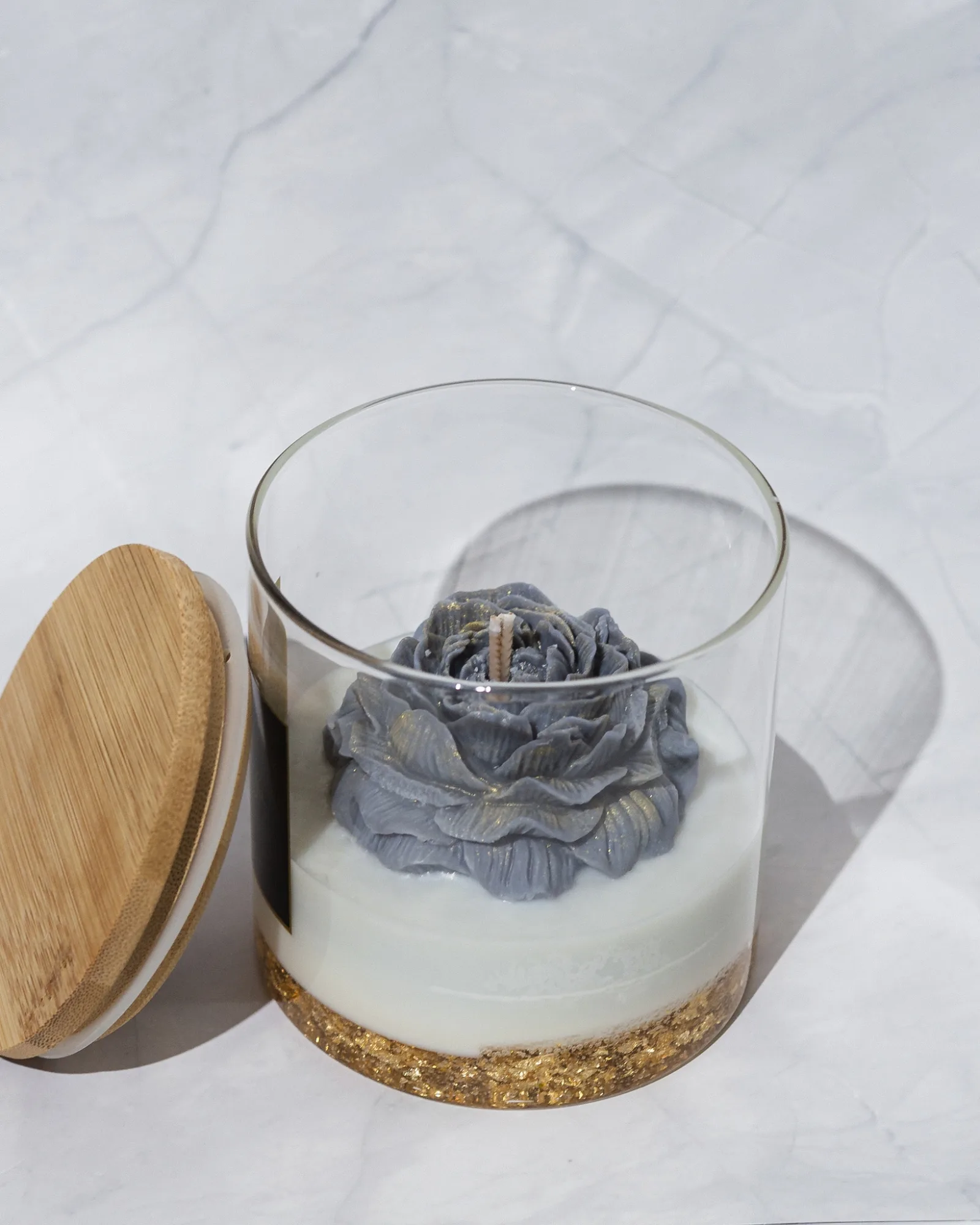 ShantiSa Candle with Silk Scarf, 450 ml